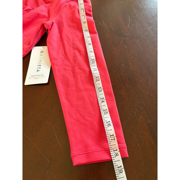 Athleta NWT Shanti Scoop 3/4 Sleeve Casual Top in Coral Size Small - Picture 10 of 12